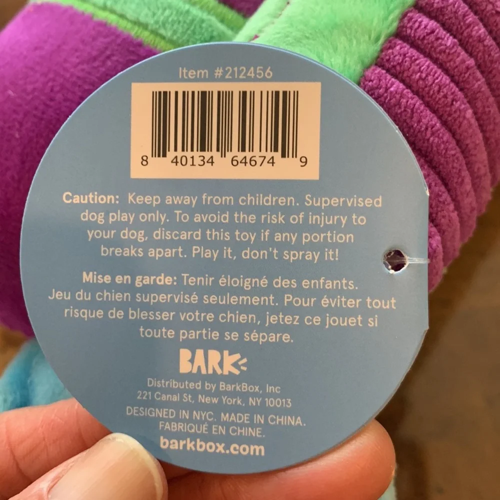 NWT Bark Box Drool Blaster NWT dog toy, Large for 50+ lbs, great quality dog toy